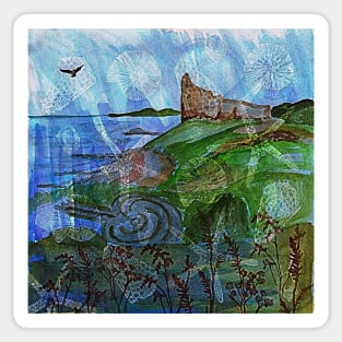 Dunure Castle & Labyrinth Sticker